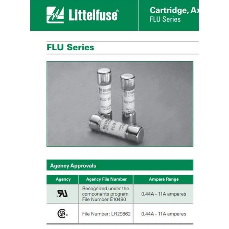 FLUKE Fuse FLU 11A 0FLU011.T Ceramic 10x38 11A for Multimeters