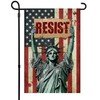 Statue of Liberty Resist Garden flag 12x18 inches Double-Sided Pro