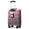 Unbranded 20" Carry-on Luggage with Cup Holder Lightweight Glossy Hardshell