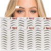6D Simulation Eyebrow Stickers 6 Sheets/56 Pairs Hair-Like Waterproof Eyebrow