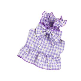 Clopon Girl Dog Costumes Cat Tutu Yorkie Dresses for Christmas Winter Party Dress Cute Dog Outfits Kitten Clothes M