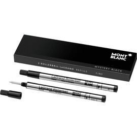 Mont Blanc Rollerball Refill, Legrand Fine, 2X1, Mystery Black (105166)