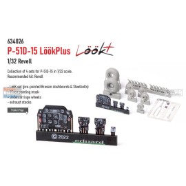 Eduard EDU634026 1:32 Eduard LookPlus - P-51D-15 Mustang Detail Set (REV kit)