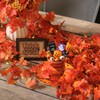 CQURE 48 Pack Fall Leaf Garland, Total 336Ft Artificial Fall