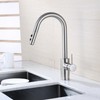 Luxier KTS21-TB Single-Handle Pull-Down Sprayer Kitchen Faucet with 2-Function Sprayhead