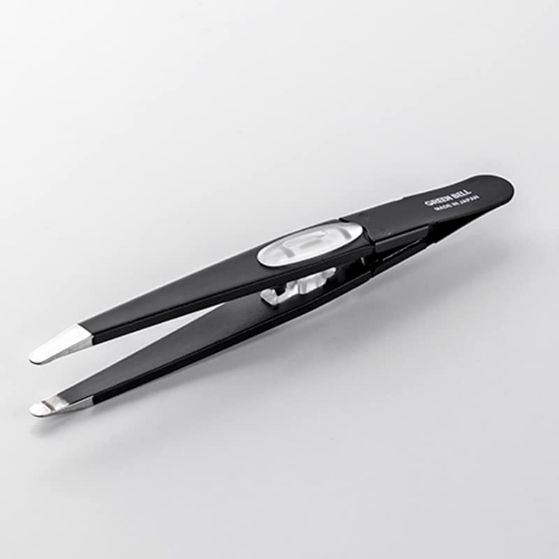Amazing round black tweezers that won't slip off