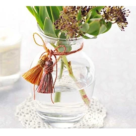 PASEO FT-20CR-6 Decorative Tassels, 2.8 inches (7 cm), Pack of 6, Cream