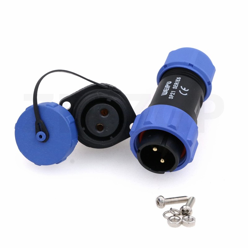 ZBLZGP WEIPU SP21 2 Pin Plastic IP68 Male Female Waterproof