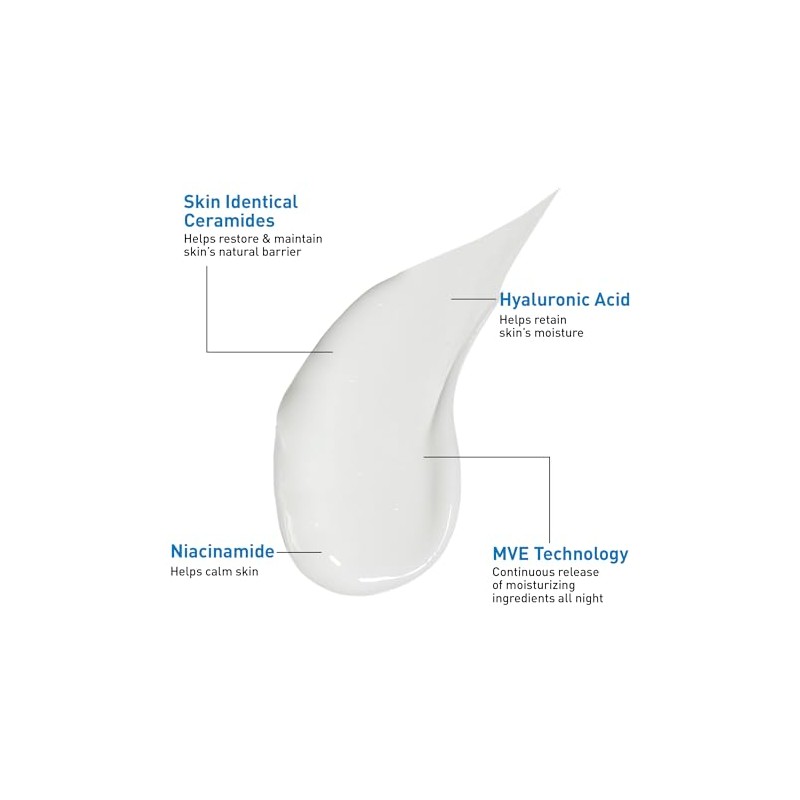 CeraVe - Loción facial hidratante Pm, 3 onzas