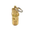 Interstate Pneumatics V165-4 ASME Brass Safety Valve with Pull Ring