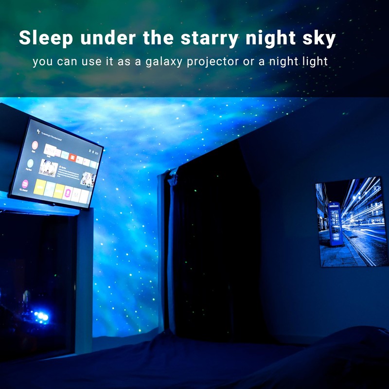 HOMEPROTEK Galaxy Projector, App Controlled Smart Starry Sky Projector, Alexa