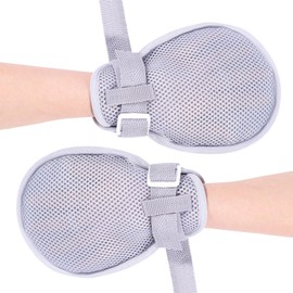 ENLUNTRA Restraint Gloves - 2Pcs, Hand Protective Gloves for Dementia Child,Control Mitts Safety Hand Glove, Restraint Mitts(Small)