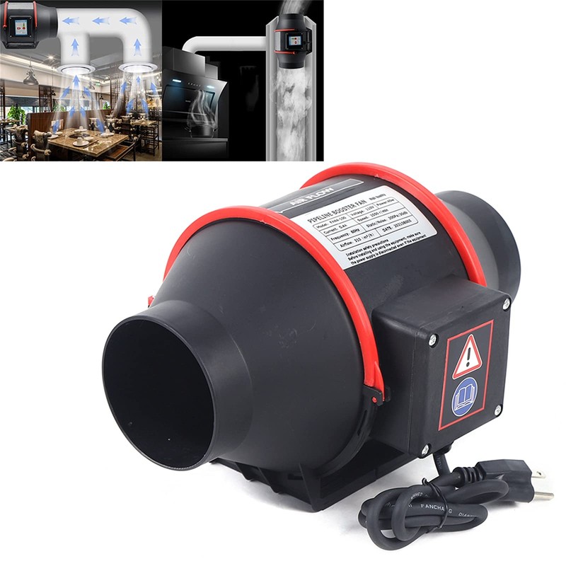 DOONARCES 4 inch 182 CFM Inline Duct Ventilation Fan Silent