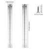 KEILEOHO 4 PCS 38cm Piano Hinge, 15 Inch Stainless Steel