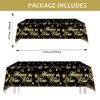 Happy New Year Party Decorations Tableware Set, Black and Gold