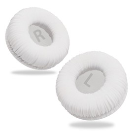Replacement Ear Pads for JBL Tune 510BT 520BT 570BT 660NC 670NC 500BT 450BT 460BT & Live 460NC 670NC & JR310BT JR300BT & Junior 320BT & Sony MDR-ZX110 Headphones EarPads Cushions, White