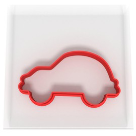 Custom Cutters Car Shape Cookie Cutter | Plastic Cutter for Baking, Fondant, Clay, Pastry, Icing, Jewellery (8CM)