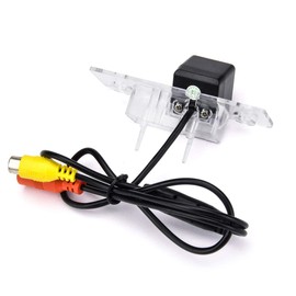 aSATAH AHD/CVBS Car Rear/Front View Camera Fisheye Lens License Plate with RCA Cable & Vehicle Cam for Ford Mondeo MK2 MK3 /Fusion/Fiesta ST/Classic/Ikon/Flex/Taurus &170° Wide-Angle Backup Camera