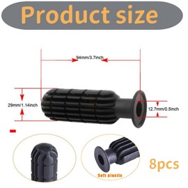 DACUAN 8pcs Table Football Plastic Handles Table Football Grip Part Replacements for Standard Foosball Tables