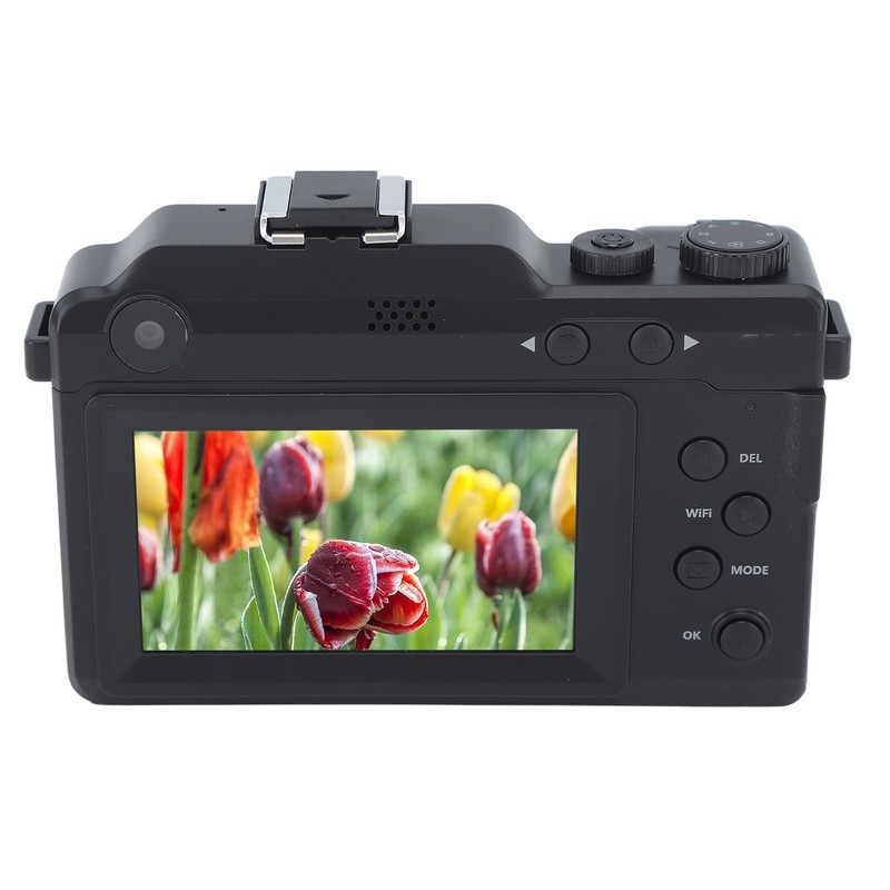 4K Digital Camera Front Rear Dual Lens 48 Megapixels 18X