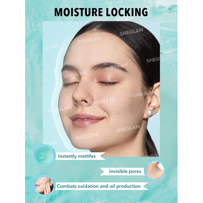 SHEGLAM Glacier Glo Smoothing Primer Hydrating Oil Control Moisturizing Primer