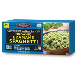 Seapoint Farms Organic Edamame Spaghetti, Healthy Gluten-Free Noodles, 12-Pack