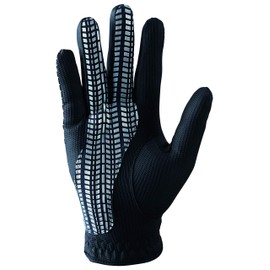 Casco Golf Gloves, Zeus Impact Zeus Impact Gloves, Men's, ZI-1926R, Black, 9.1 inches (23 cm), The upper side adopts a 2-way knit that stretches well and fits well