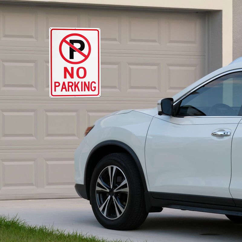 Decorniqu 4 Pack No Parking Signs 14"x10" UV Protected 40
