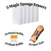 Magic Eraser Sponges Cleaning Kit, 5 Pack Sponge Foam Pads,