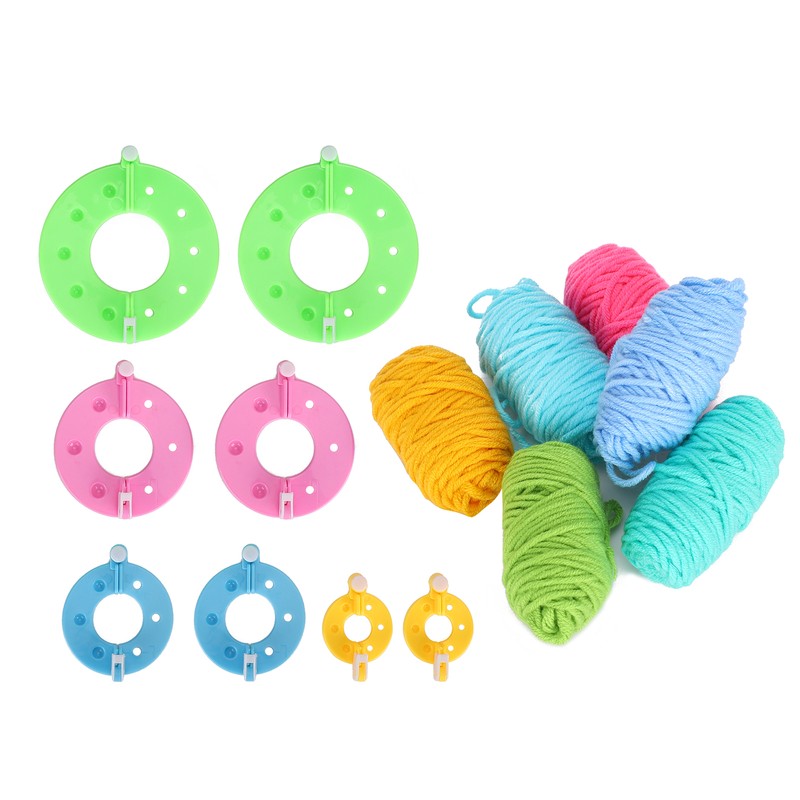 Pompom Maker Kits Colorful Fluff Ball Weaver DIY 6 Color