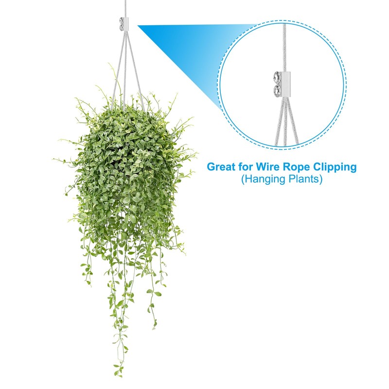 PATIKIL Wire Rope Clips 24 Pcs Metal Cable Clamp Wire