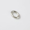 1PC Sterling Silver S925 Clasps Oval Pearl Necklace Enhancer Shortener