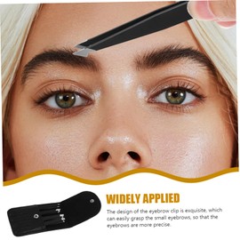 FOMIYES Precision Stainless Steel Tweezers Set 4-piece Eyebrow Tweezers for Hair Removal Perfect for Grooming and Crafting