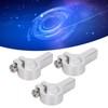 3Pcs Tube Clamp Hub Aluminum Shaft Clamping M4 Thread Mounting