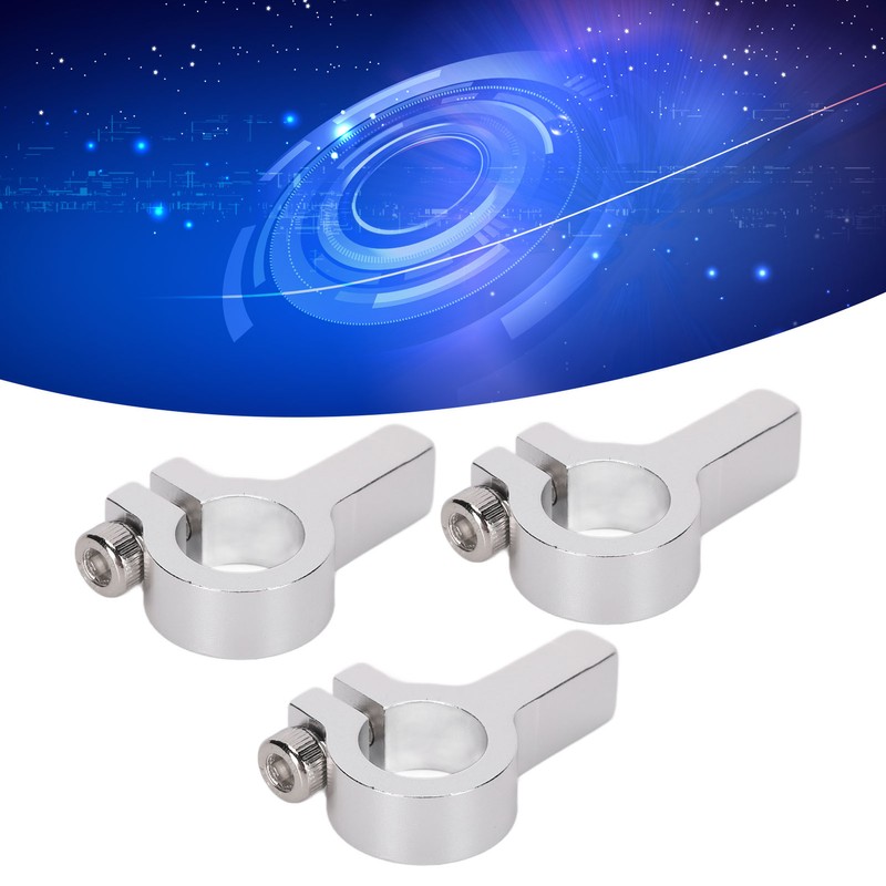 3Pcs Tube Clamp Hub Aluminum Shaft Clamping M4 Thread Mounting