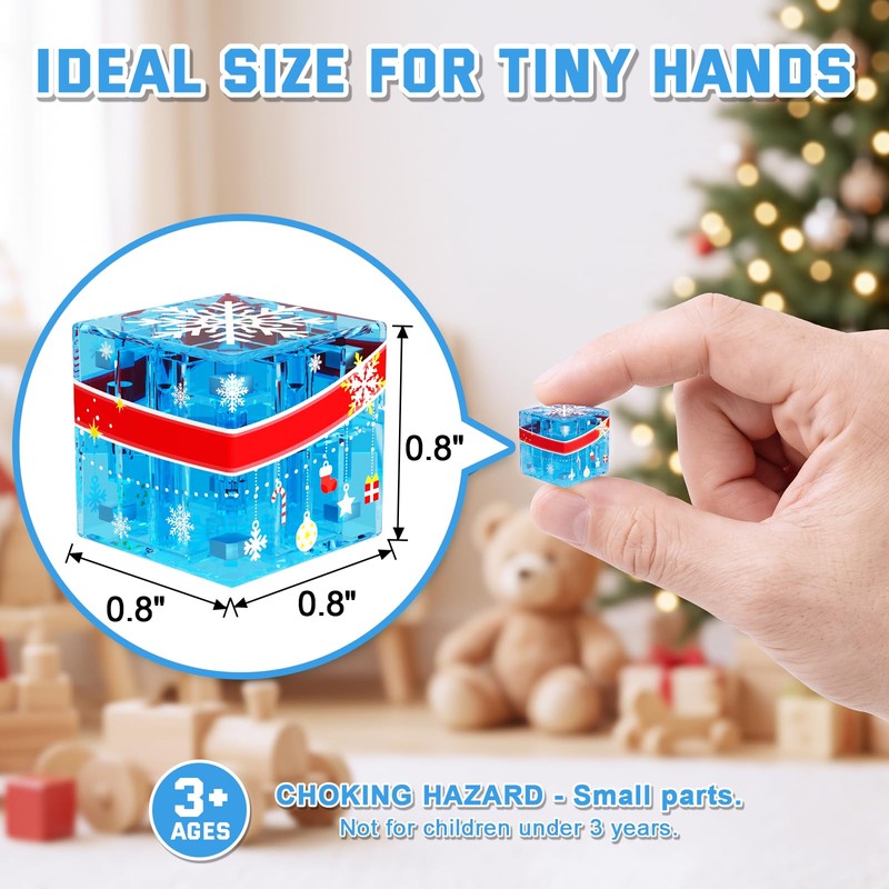 150Pcs 0.8in Magnetic Blocks, Building Cubes for Girls Ages 4-8
