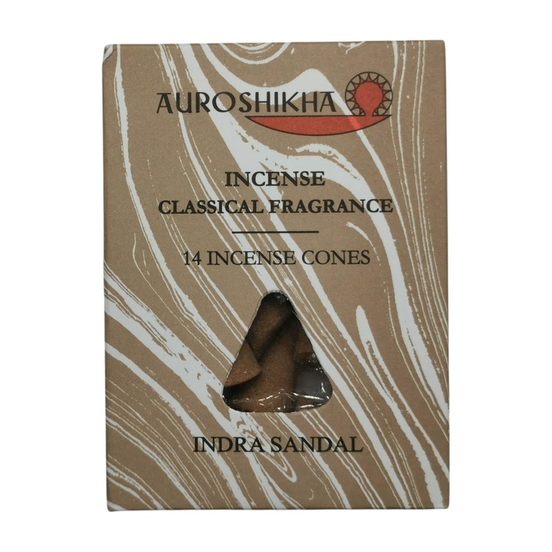 Anandam Auroshikha Incense Cones - 14 Natural Incense Cones -