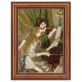Olympus Art GALLERY Mini Frame Collection 7587 by Renoir Cross-Stitch Kit, Includes Frame for Wall Mount and Stand