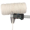 jijAcraft 3MM Macrame Cord for Crafts,100M Beige Cotton Macrame Craft