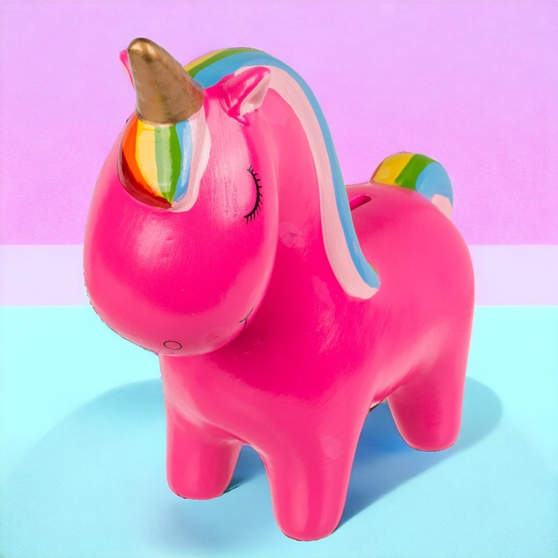 MIJOMA Ceramic Money Box with Lock and Key, Cute Design