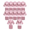 goodmansam 12 Pcs Silky Satin Kimono Robes Bride Bridesmaid Bathrobes