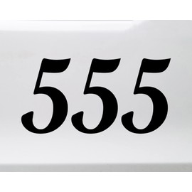 Minglewood Trading 555 Angel Number Vinyl Decal - Major Life Changes Numerology - Die Cut Sticker