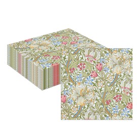 MORAINJAY 40 tovaglioli di carta vintage con fiori, tovaglioli floreali retrò per feste di compleanno, decorazioni per la tavola, forniture per celebrazioni
