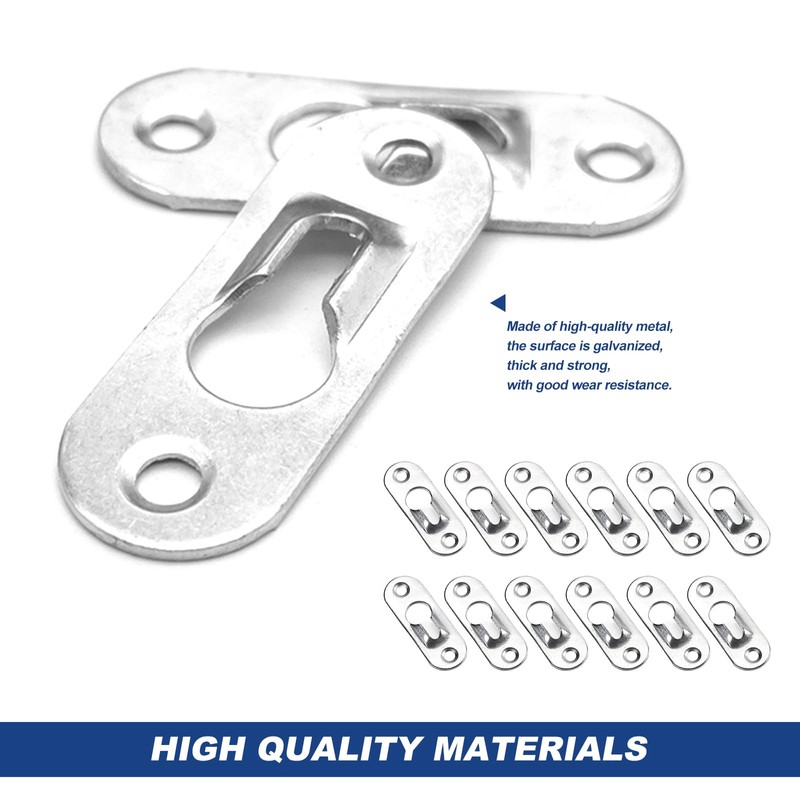 Keyhole Hanger 30 Pieces Metal Lens Head Fitting Picture Frame