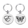 Yobent Cute E Keychain Initial E Letter Key Chain for