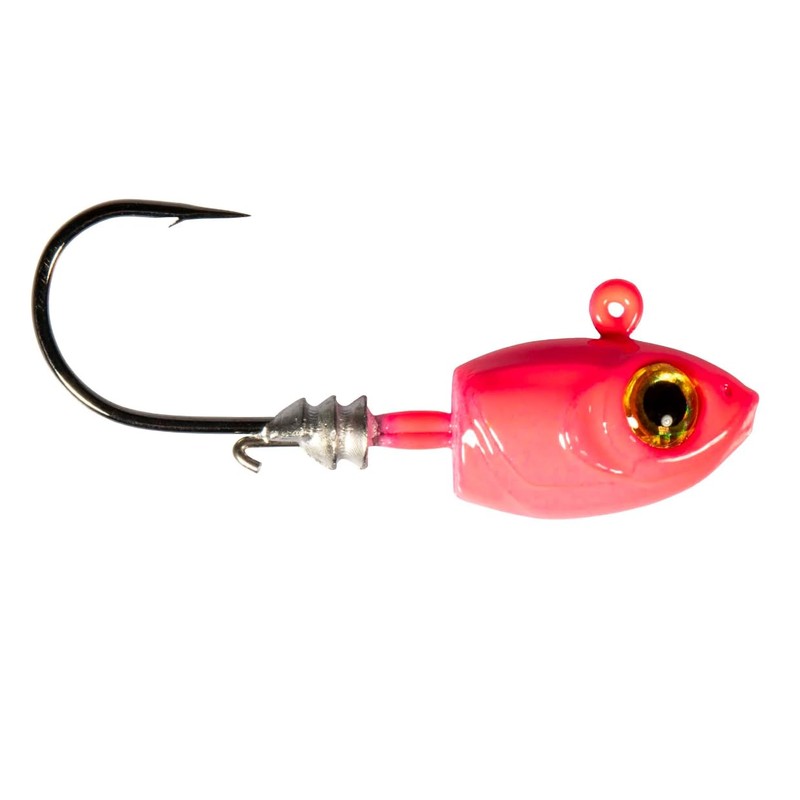 Z-Man MSH18-01PK4 Micro Shad HeadZ 1/8 oz, Pink Glow, 4