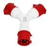 Y Shaped Industrial Plug IP44 Waterproof Industrial Socket Connector Site