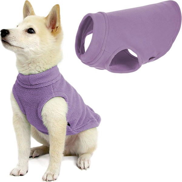 Gooby Stretch Fleece Vest - Lavendar, Small