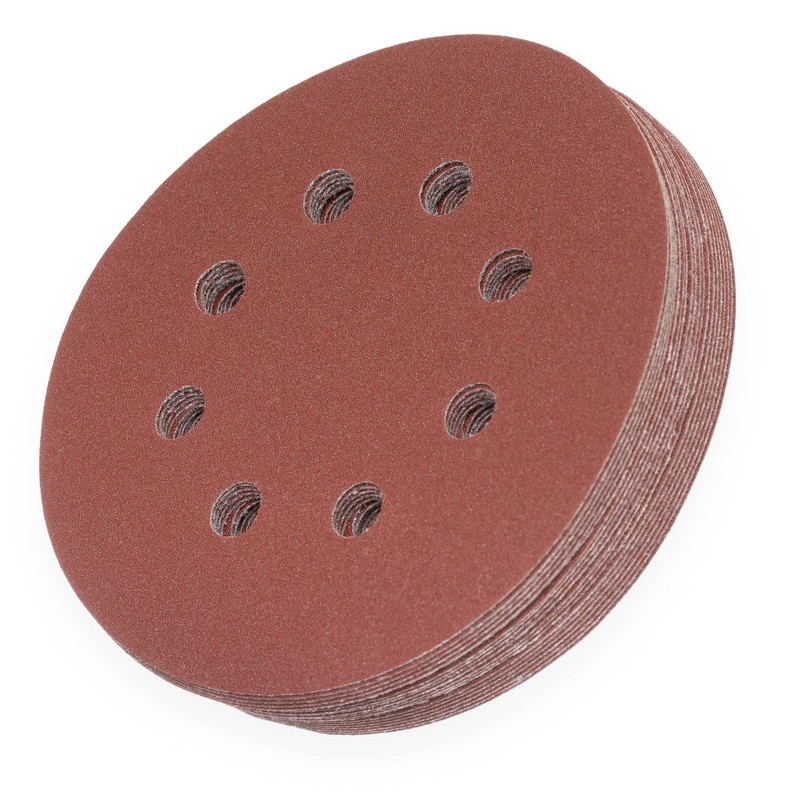 YoiYee 150 Grit Sanding Discs Pads, 8 Holes, 125mm/5-inch Hook