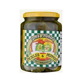Tony Packo's Original Pickles & Peppers, Kosher, 24 Ounce (Pack of 6)
